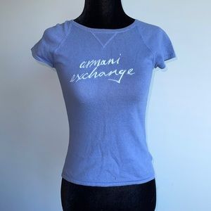 Armani exchange shirt sleeve top. Size XS
